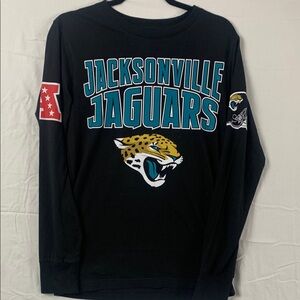 🆕 NFL | XS UNISEX LONG SLEEVE SHIRT JACKSONVILLE TIGERS | BLACK BLUE t